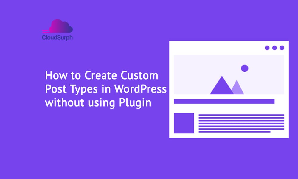 Create Custom Post Types in WordPress without using Plugin