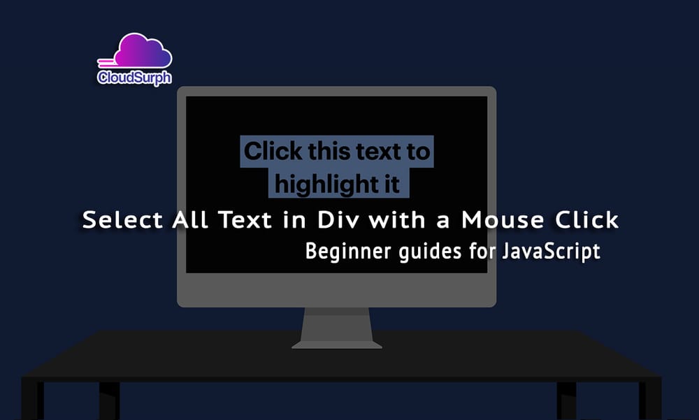 Select All Text in Div with a Mouse Click in JavaScript